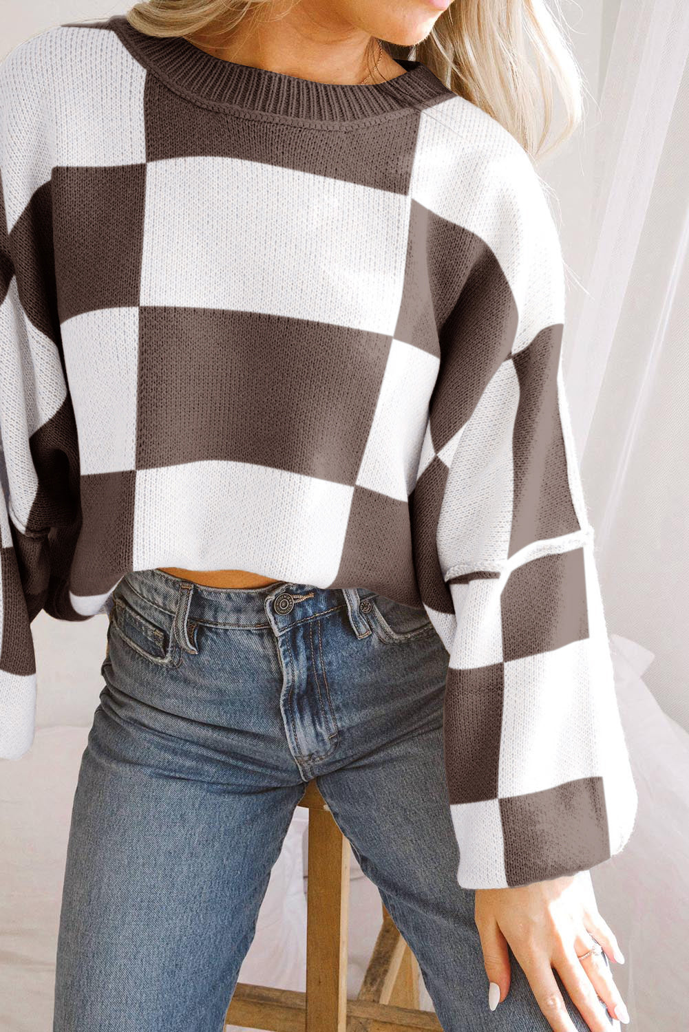 Checkmate Cozy Oversize Sweater