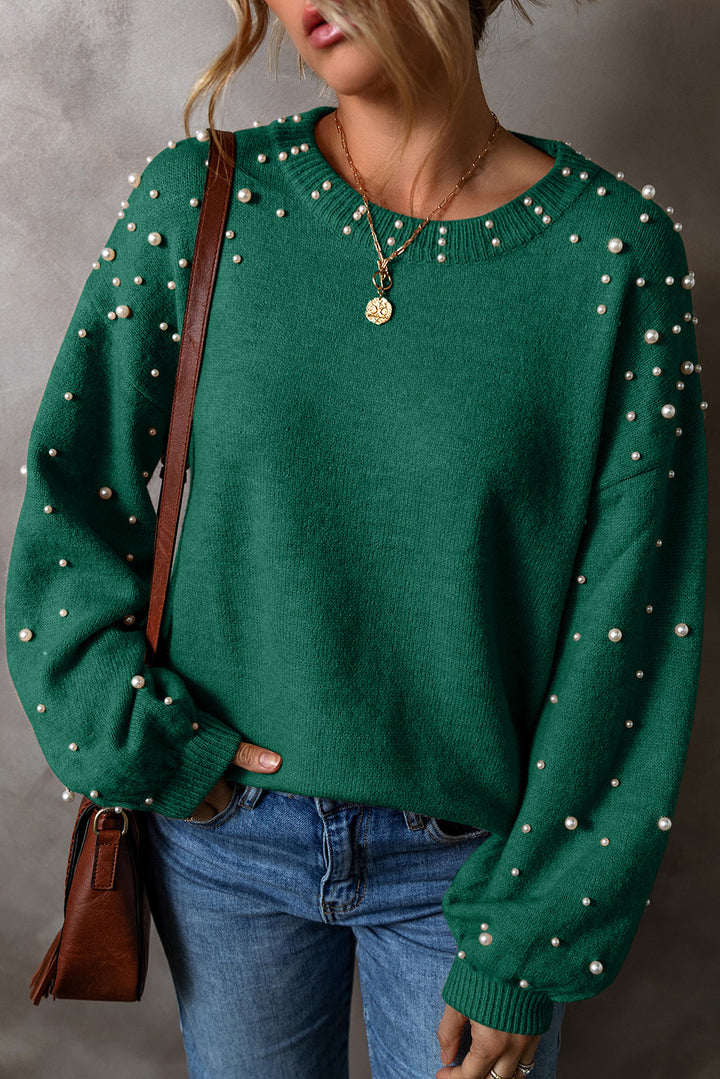 ✨ “Pearl Luxe Cozy Knit Sweater” ✨