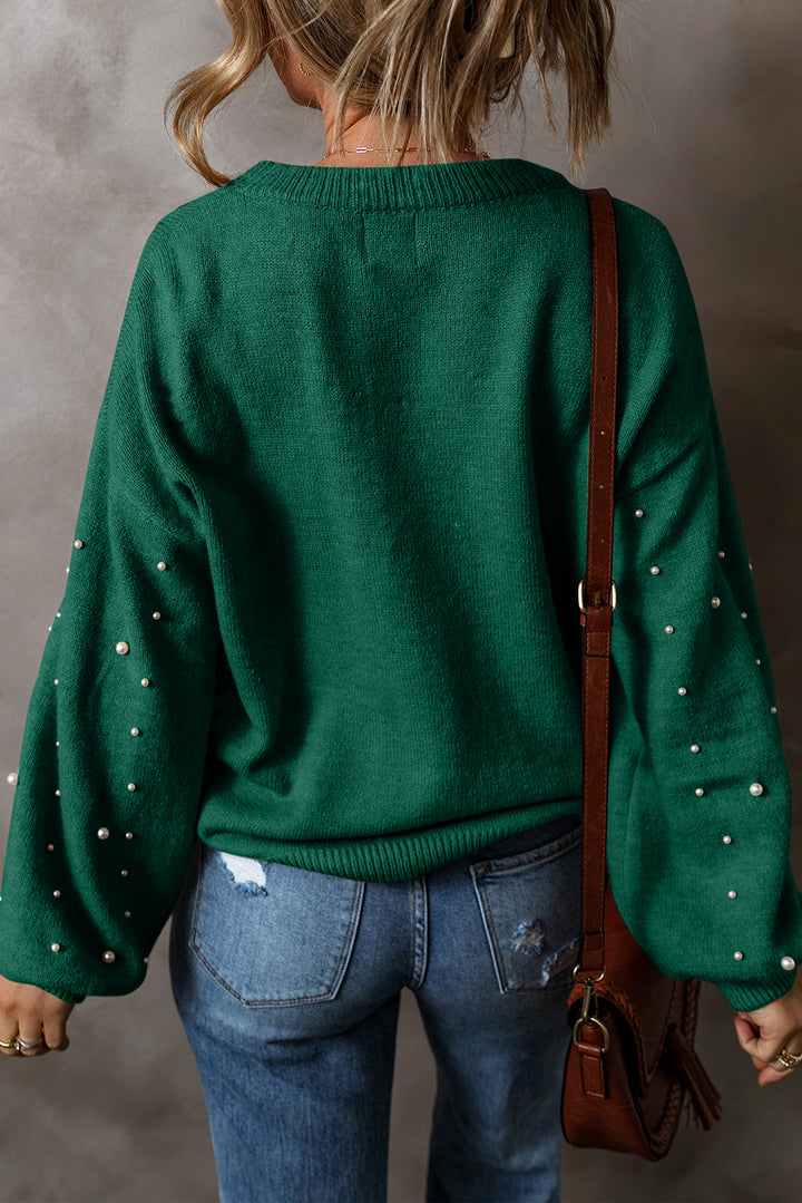 ✨ “Pearl Luxe Cozy Knit Sweater” ✨