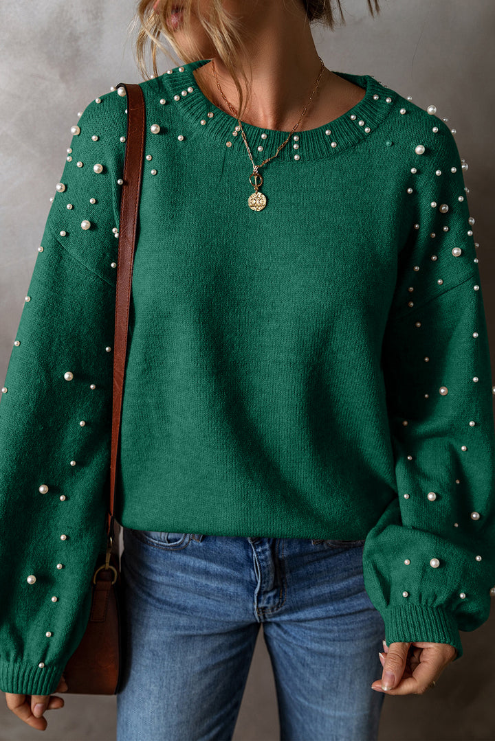 ✨ “Pearl Luxe Cozy Knit Sweater” ✨