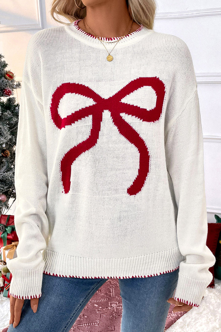 🎀 Luke & Estelle “Wrapped in Joy” Bow Sweater – BHB Boutique EXCLUSIVE 🎀