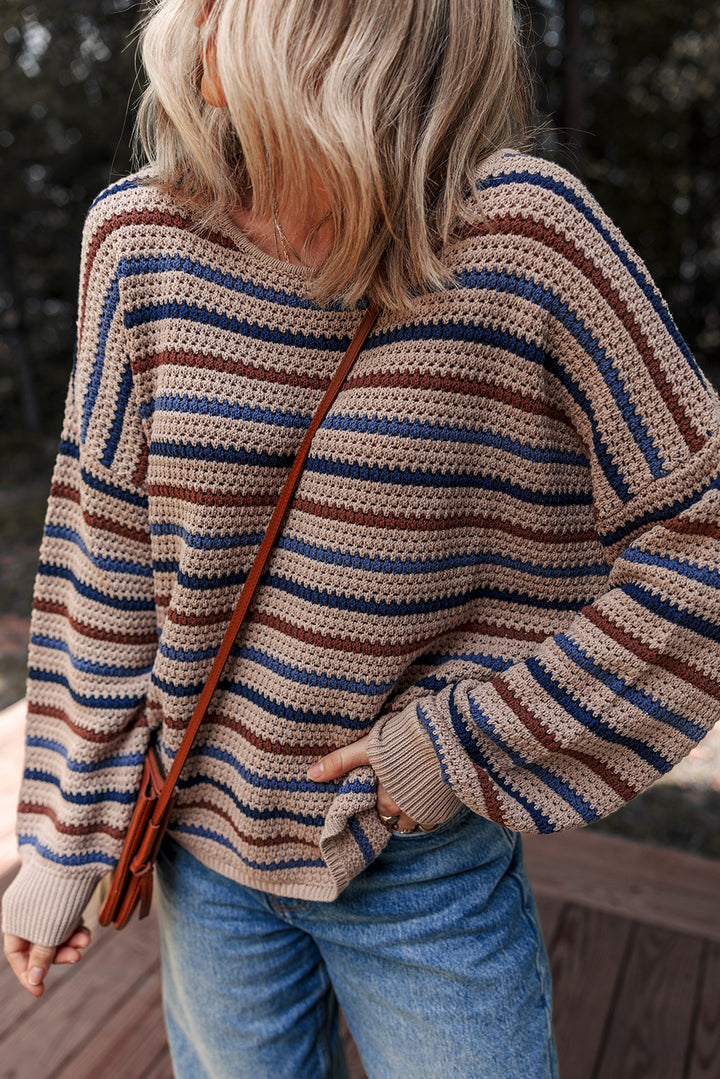 Campfire Cocoa Striped Sweater