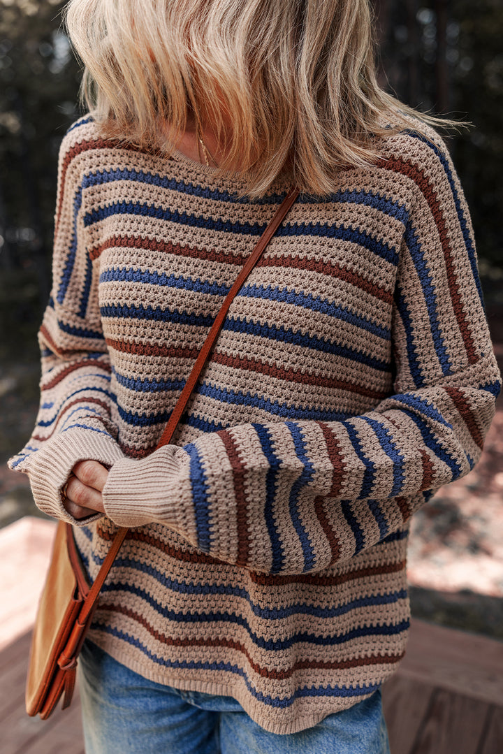 Campfire Cocoa Striped Sweater