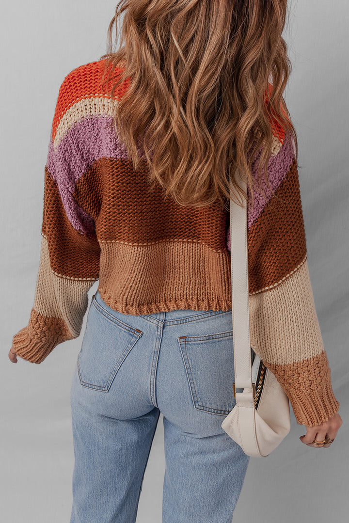 Harvest Hues Chunky Knit Sweater