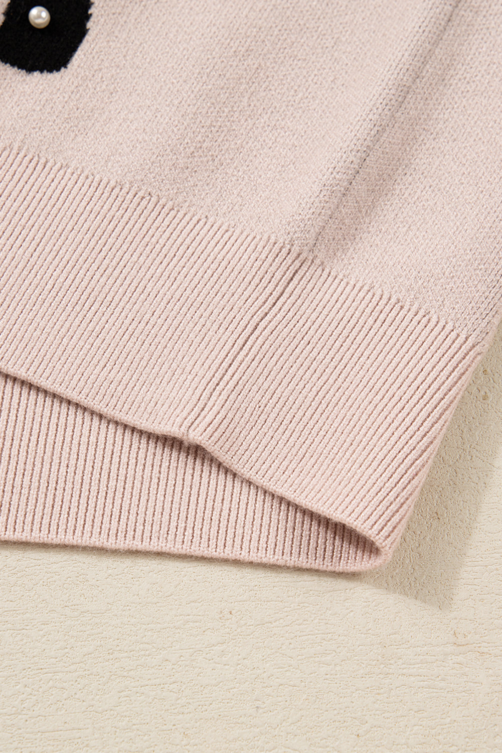 Pearls & Bows Cozy Knit — Statement Sweater 🎀