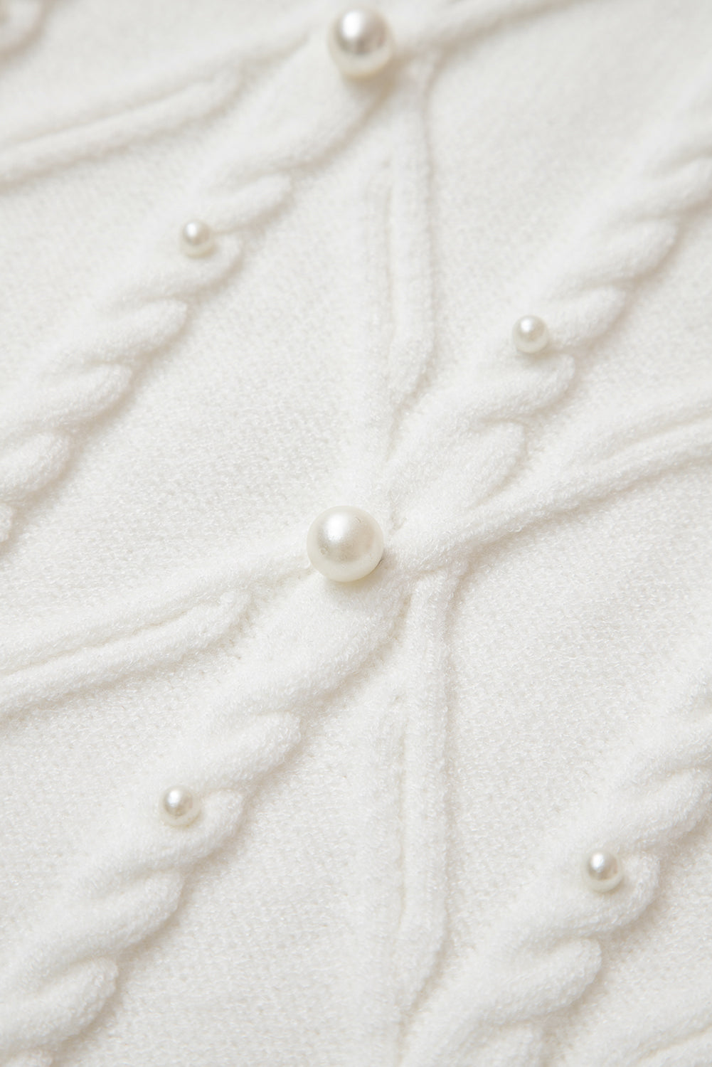Pearl Luxe Cable Knit Sweater Vest