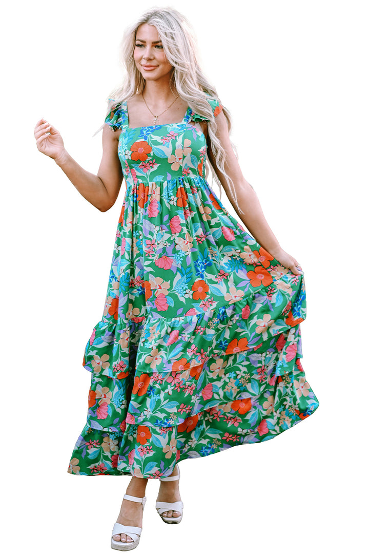 Paradise Bloom Tiered Maxi Dress 🌺