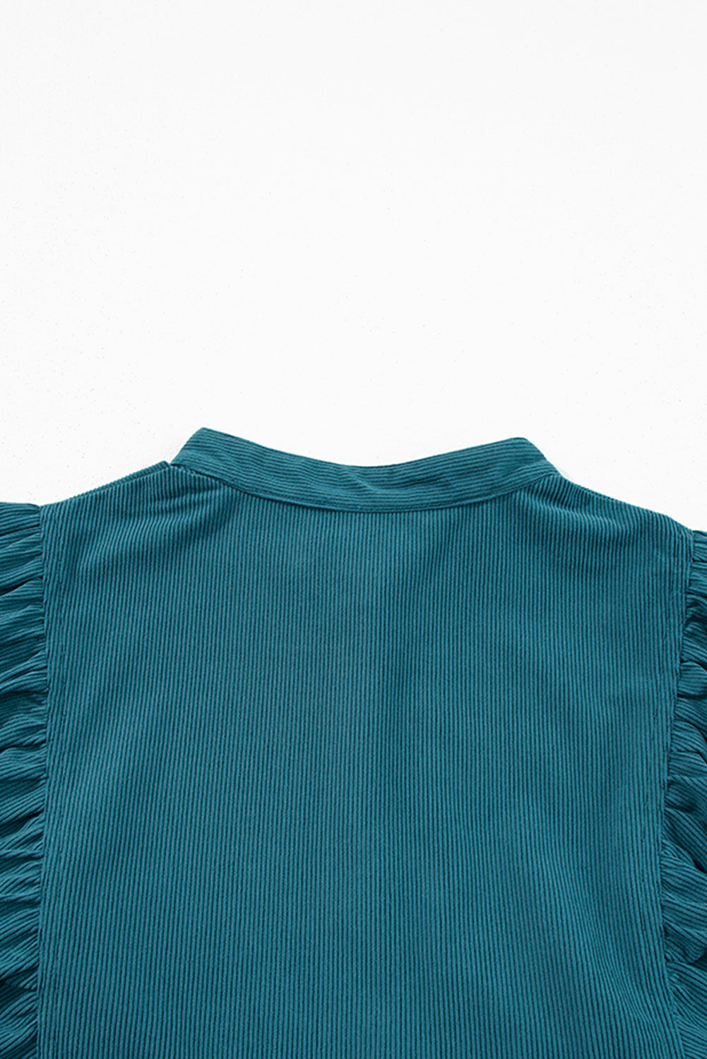 Evergreen Teal Glow Corduroy Babydoll Dress