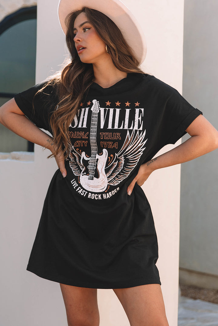 Nashville Nightfall Tour Tee Dress 🎸