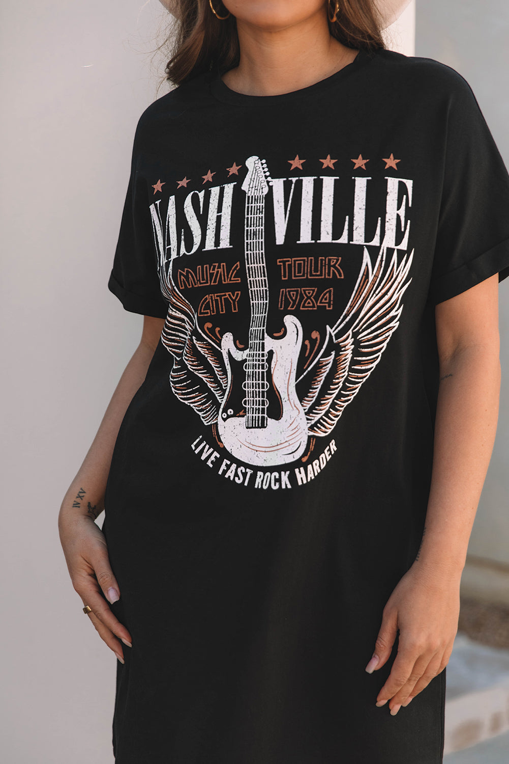 Nashville Nightfall Tour Tee Dress 🎸