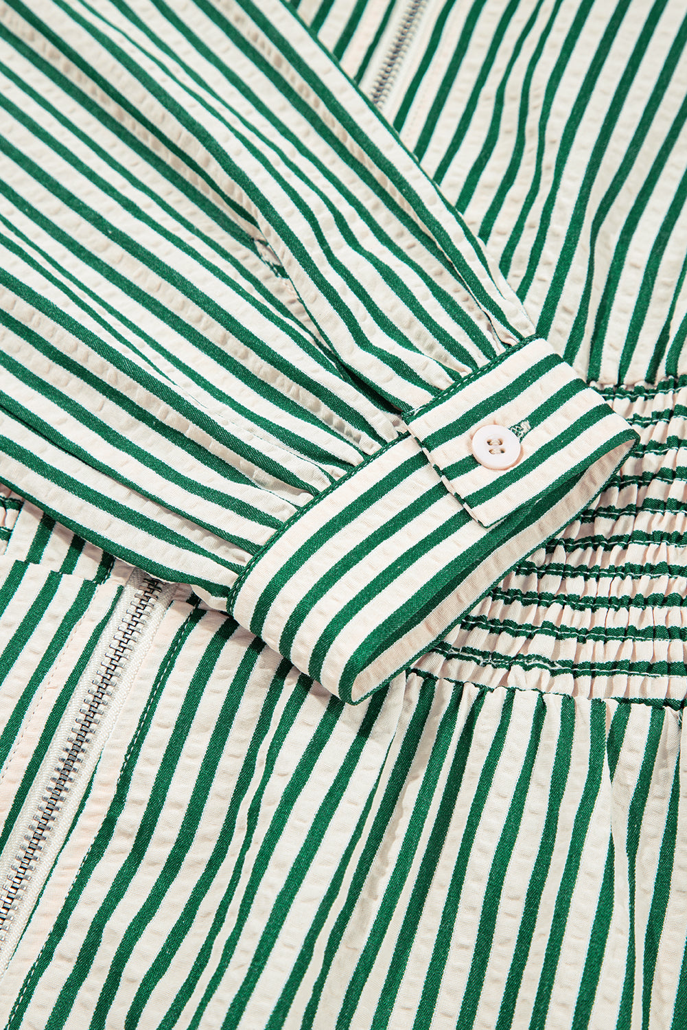 Zip The Line Midi Dress – Meadow Stripe