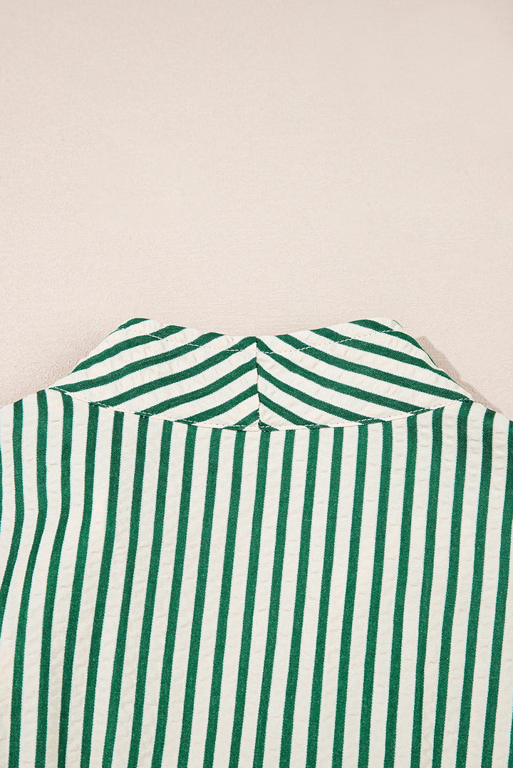 Zip The Line Midi Dress – Meadow Stripe
