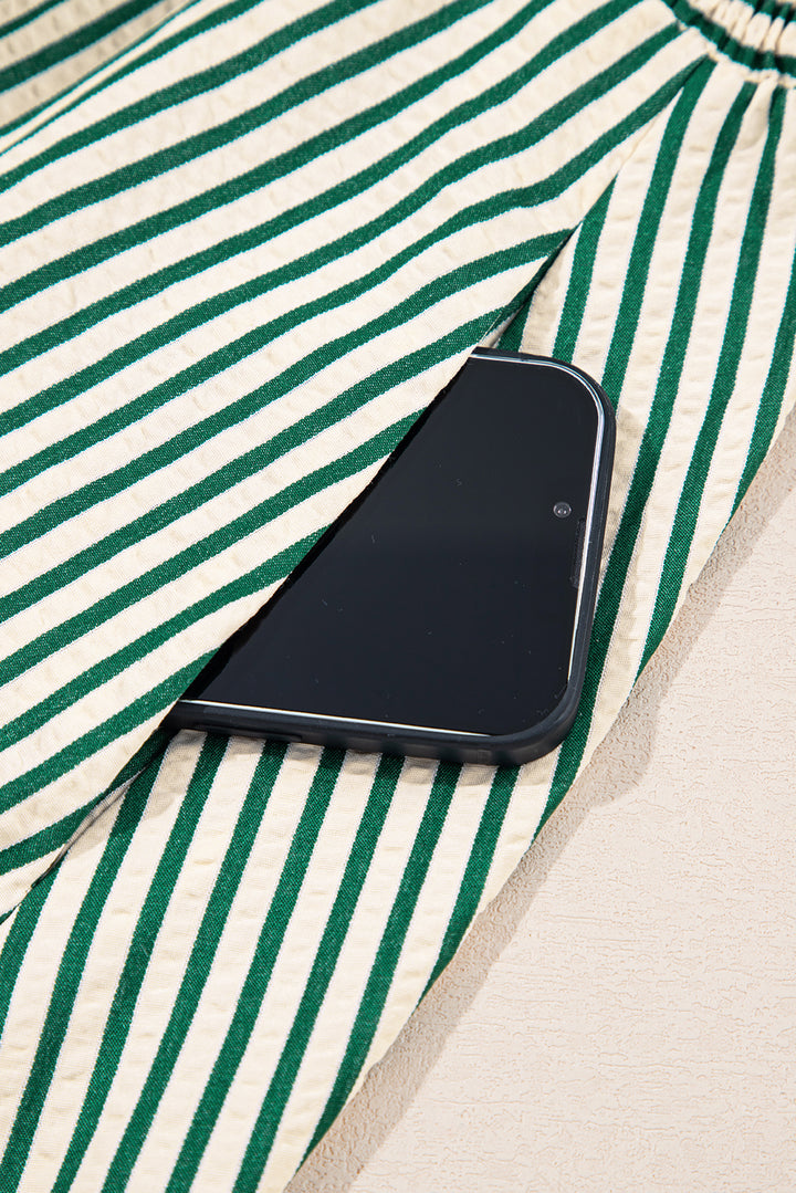 Zip The Line Midi Dress – Meadow Stripe