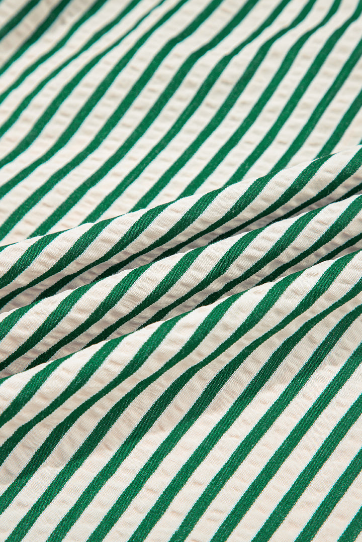 Zip The Line Midi Dress – Meadow Stripe
