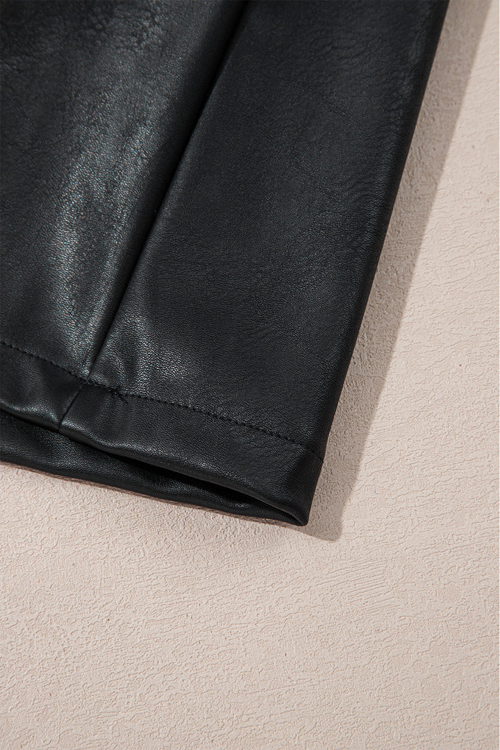 After-Dark Icon Faux-Leather Mini Dress