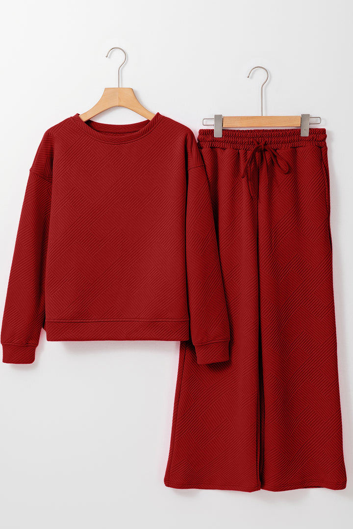🌟 Cozy Luxe Textured Lounge Set – Effortless Style Meets Ultimate Comfort! 🌟