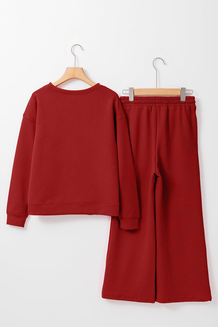 🌟 Cozy Luxe Textured Lounge Set – Effortless Style Meets Ultimate Comfort! 🌟