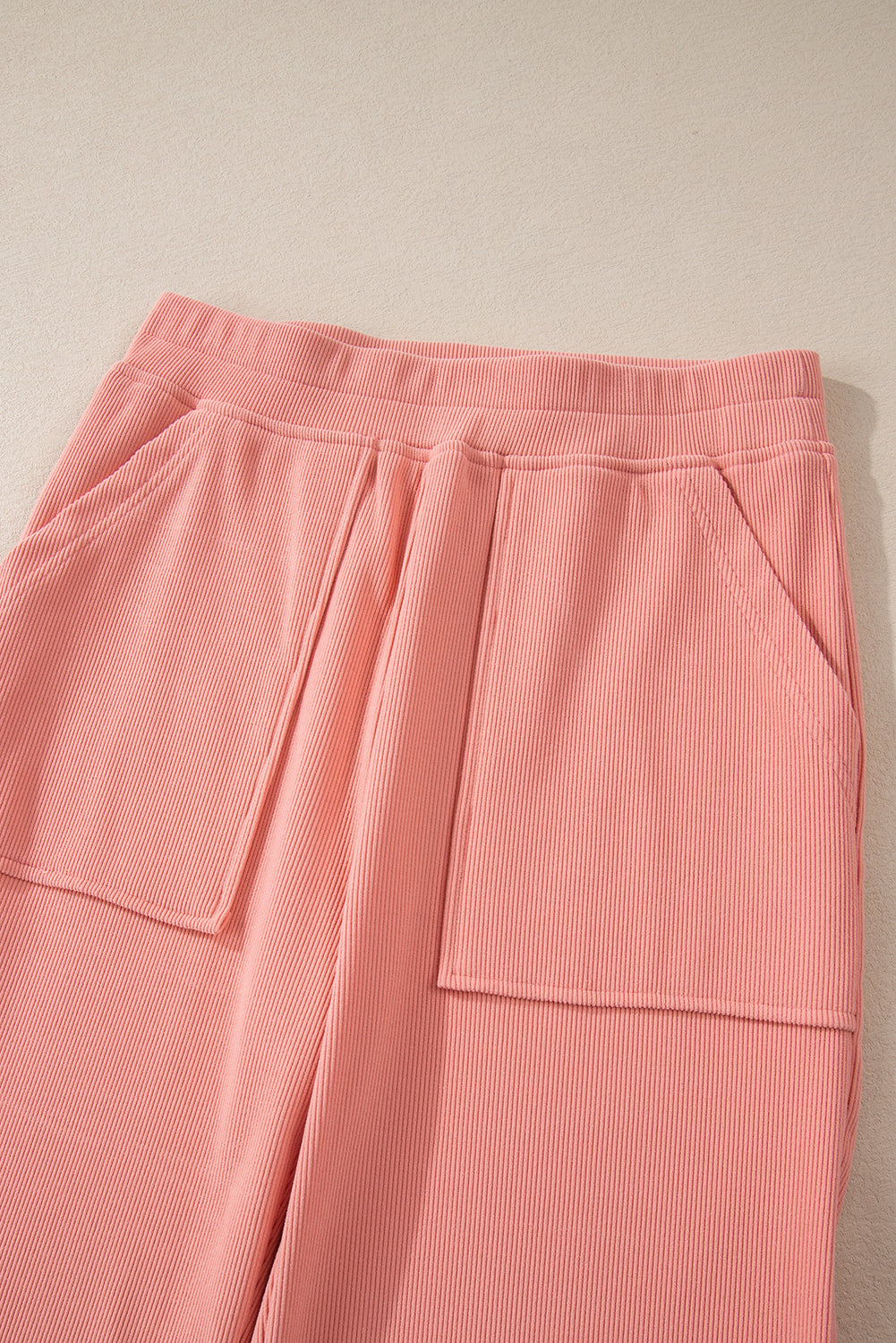 🌸 Luxe Everyday Ribbed Lounge Set – Soft Peach Comfort Meets Effortless Style 🌸