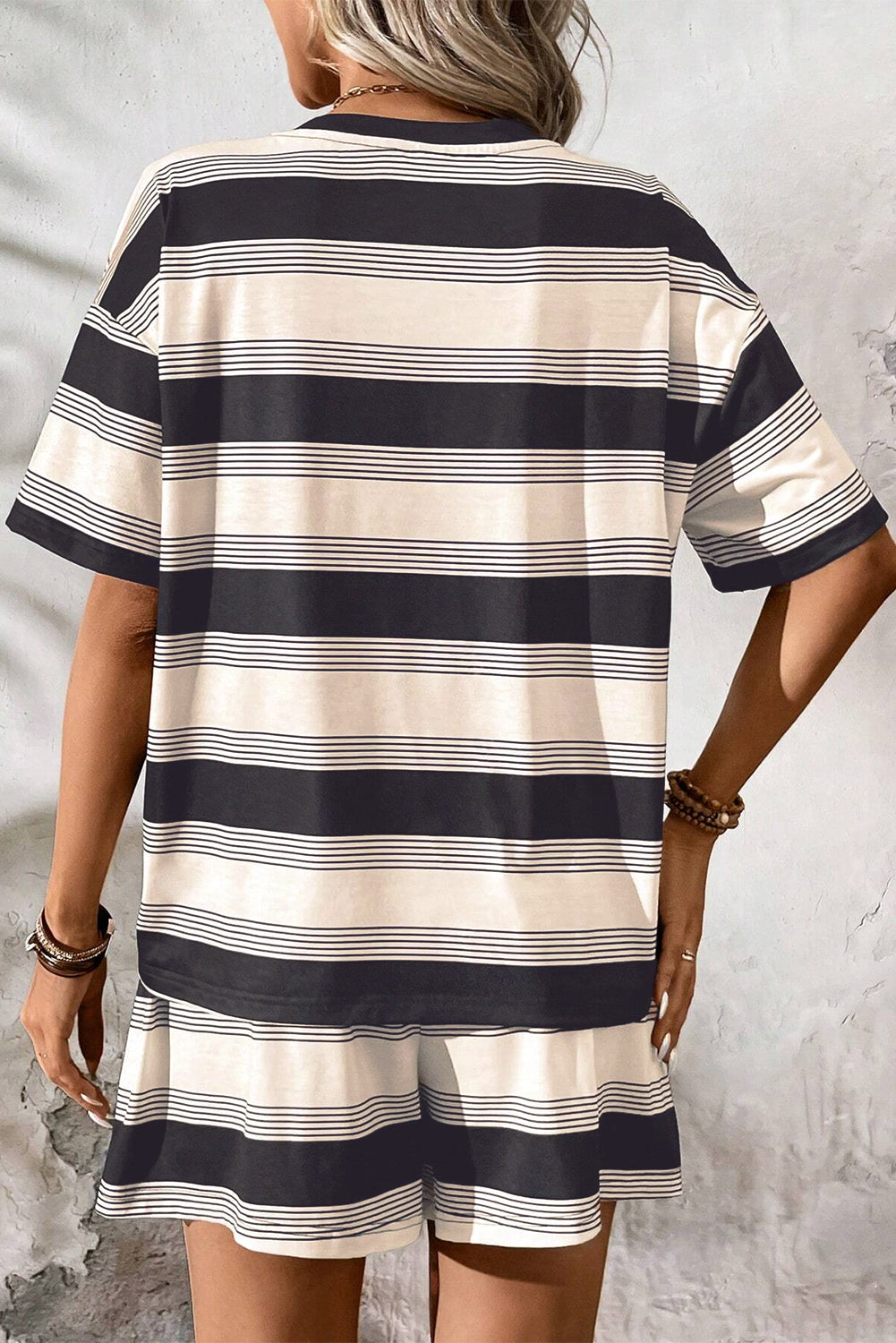 Weekend Vibes Striped Lounge Set – Effortless Comfort in Style
