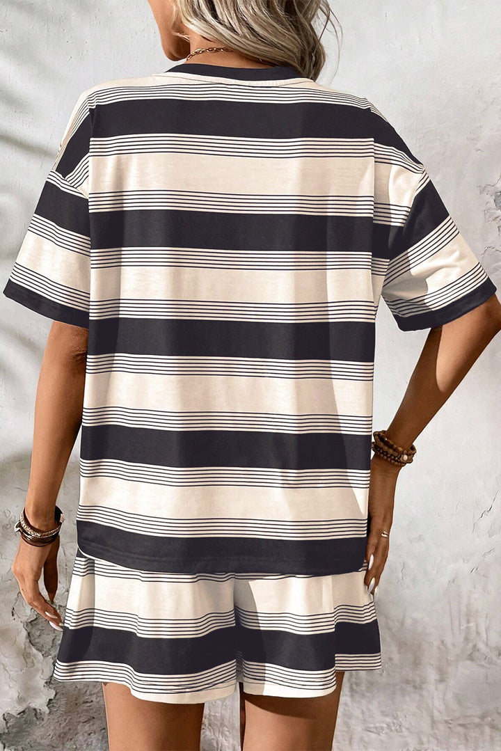 Weekend Vibes Striped Lounge Set – Effortless Comfort in Style