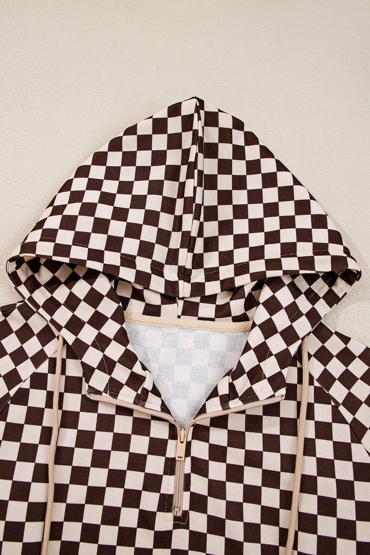 Luke & Estelle “Game Changer” Chocolate Checkerboard 2-Piece Set