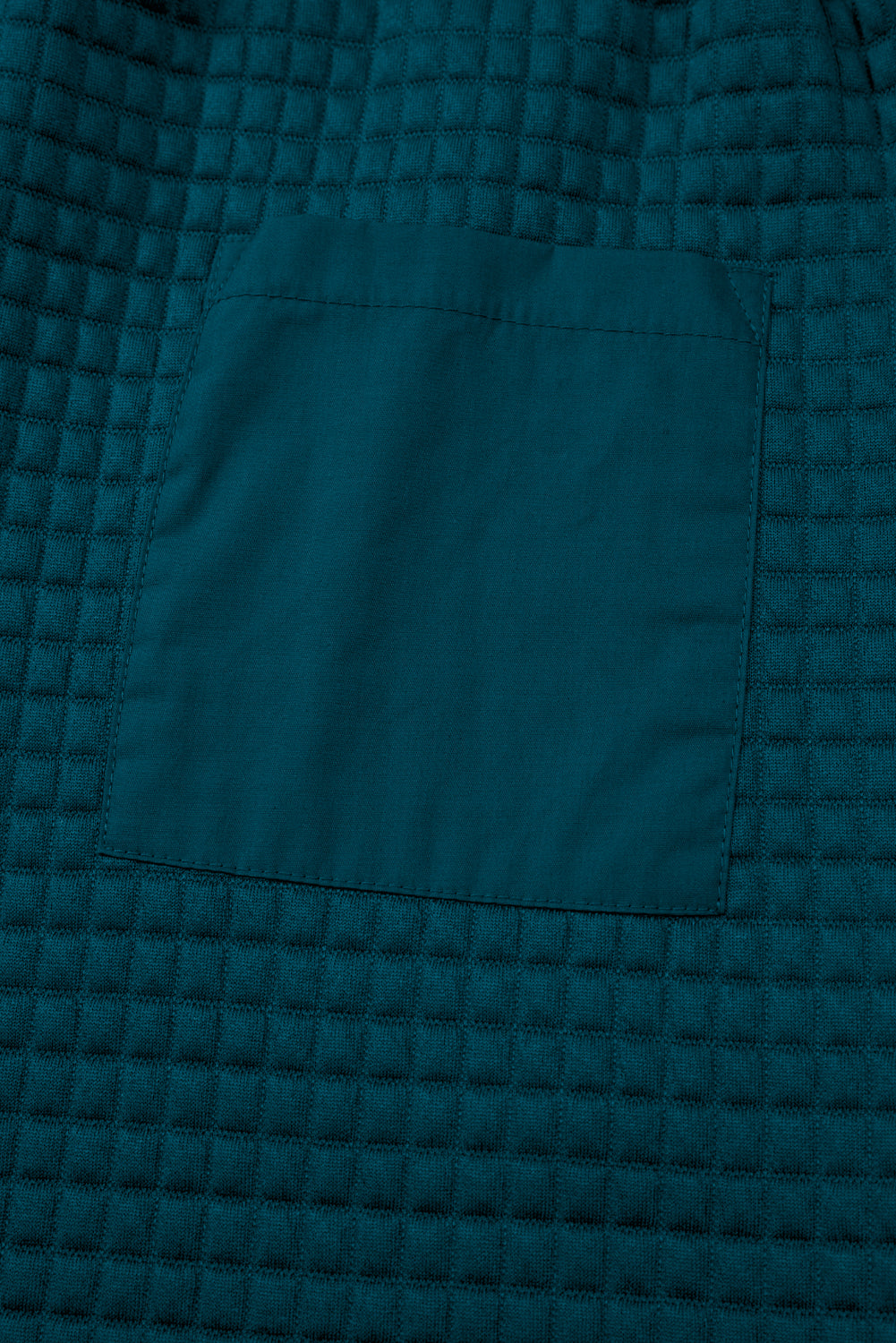 Luke & Estelle "Cozy Confidence" Waffle Knit Buttoned Lounge Set – Teal