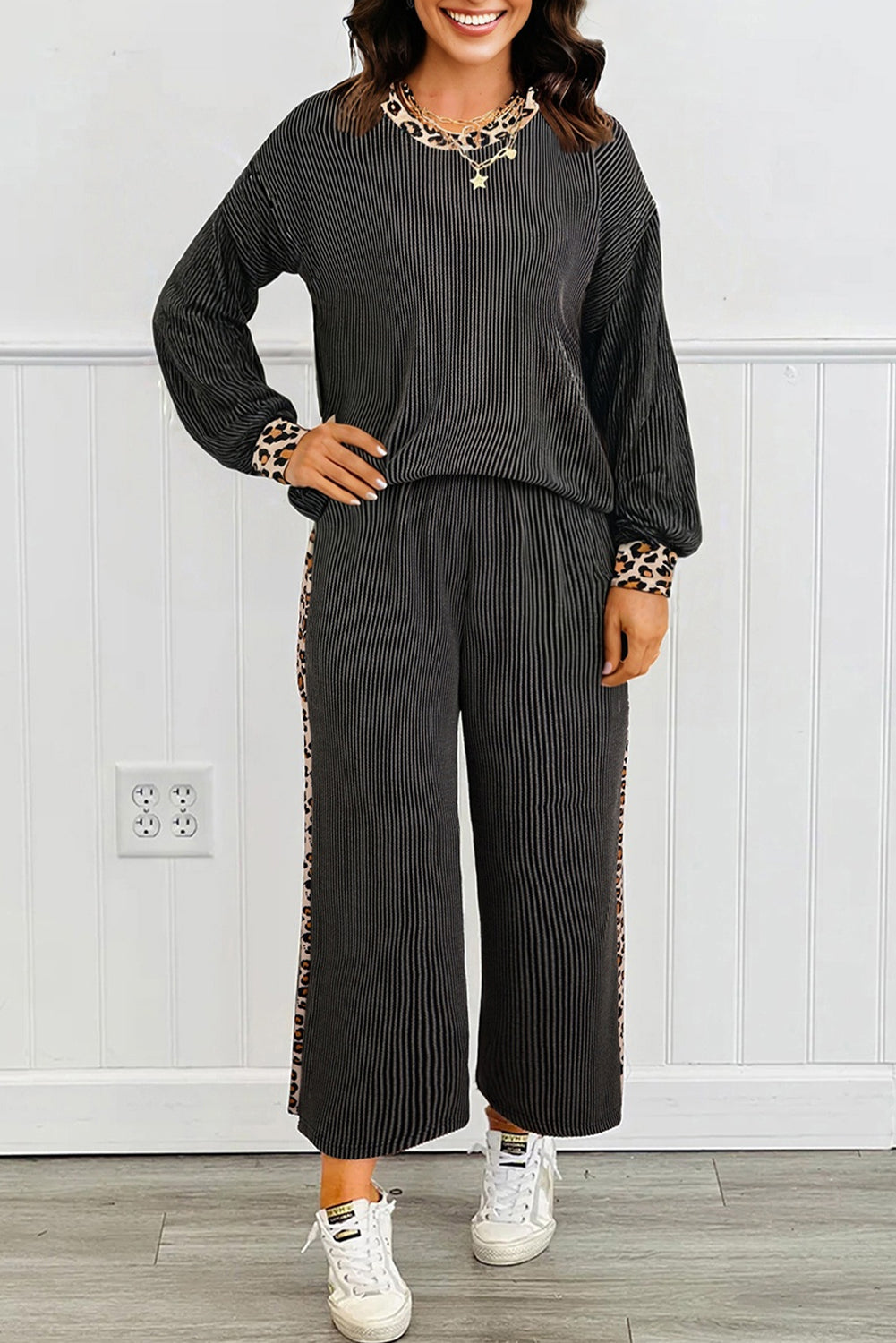 🖤 Luke & Estelle “Wild Intentions” 2-Piece Lounge Set – Effortlessly Chic Meets Fierce Comfort 🖤