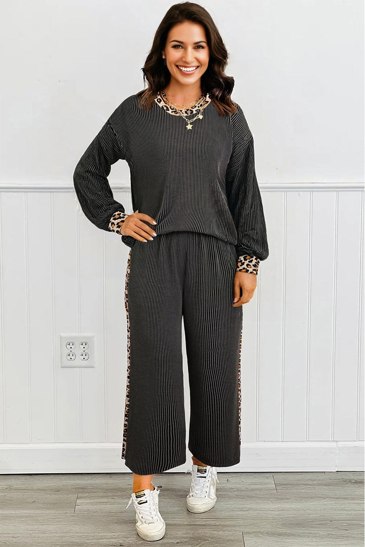 🖤 Luke & Estelle “Wild Intentions” 2-Piece Lounge Set – Effortlessly Chic Meets Fierce Comfort 🖤
