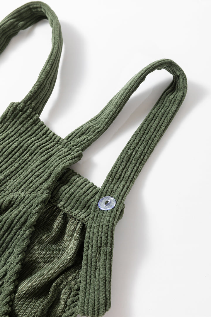 Sage Lane Ribbed Overalls