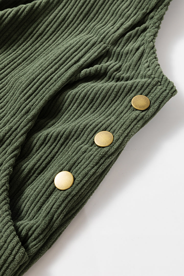 Sage Lane Ribbed Overalls