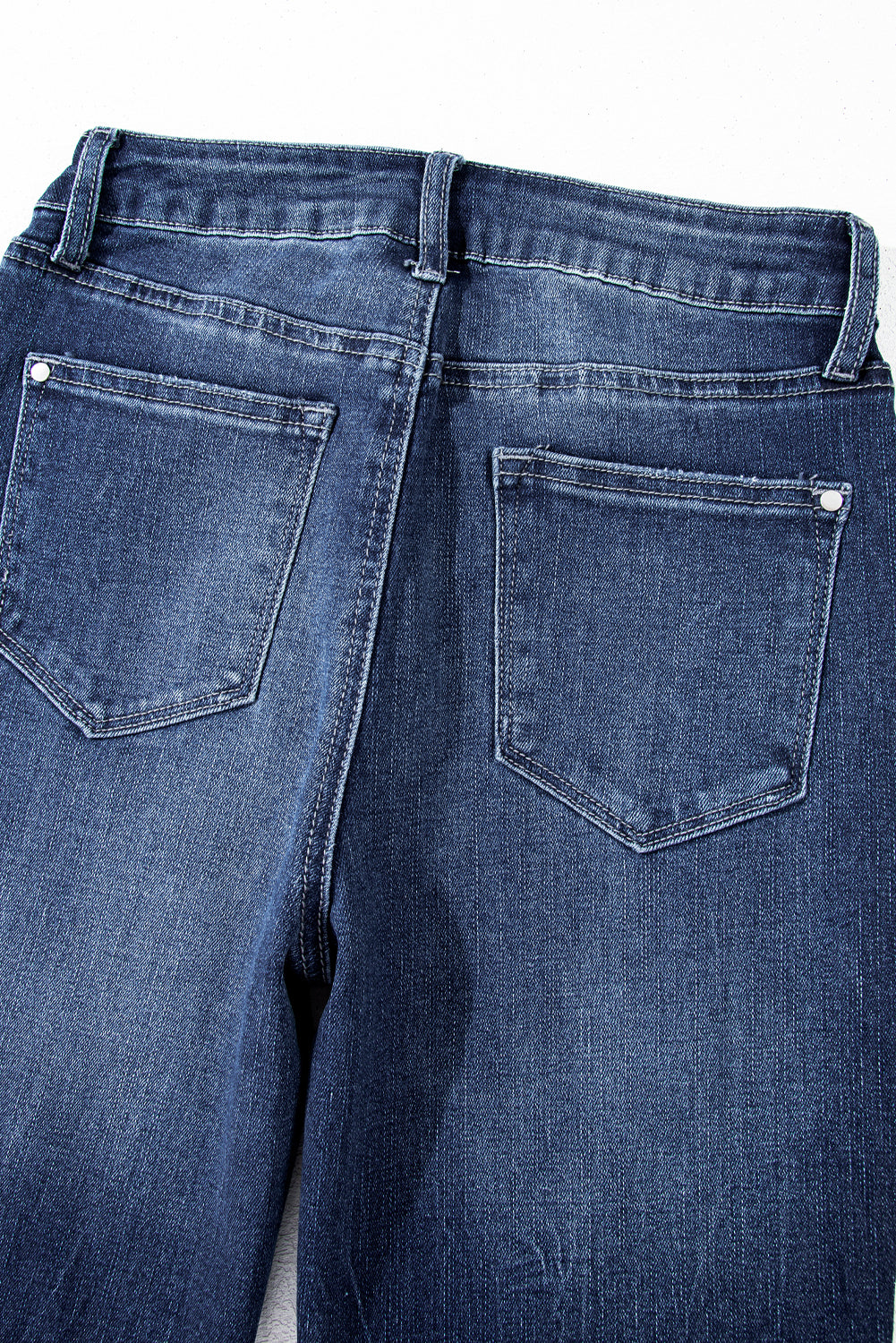 High Noon Vintage Flare Jeans – Raw Hem Denim