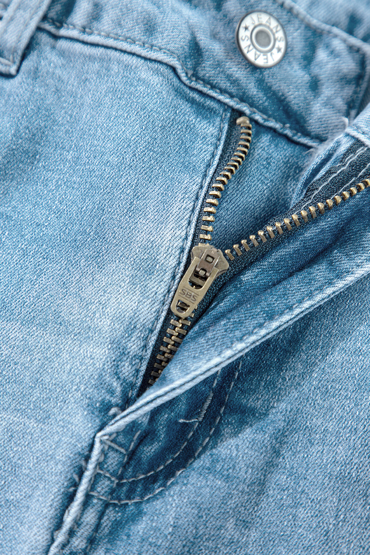 Luke & Estelle “Dream Fit” High-Rise Front Slit Wide-Leg Jeans – Exclusive to BHB Boutique