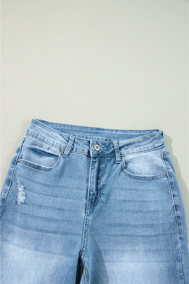 Luke & Estelle “Dream Fit” High-Rise Front Slit Wide-Leg Jeans – Exclusive to BHB Boutique