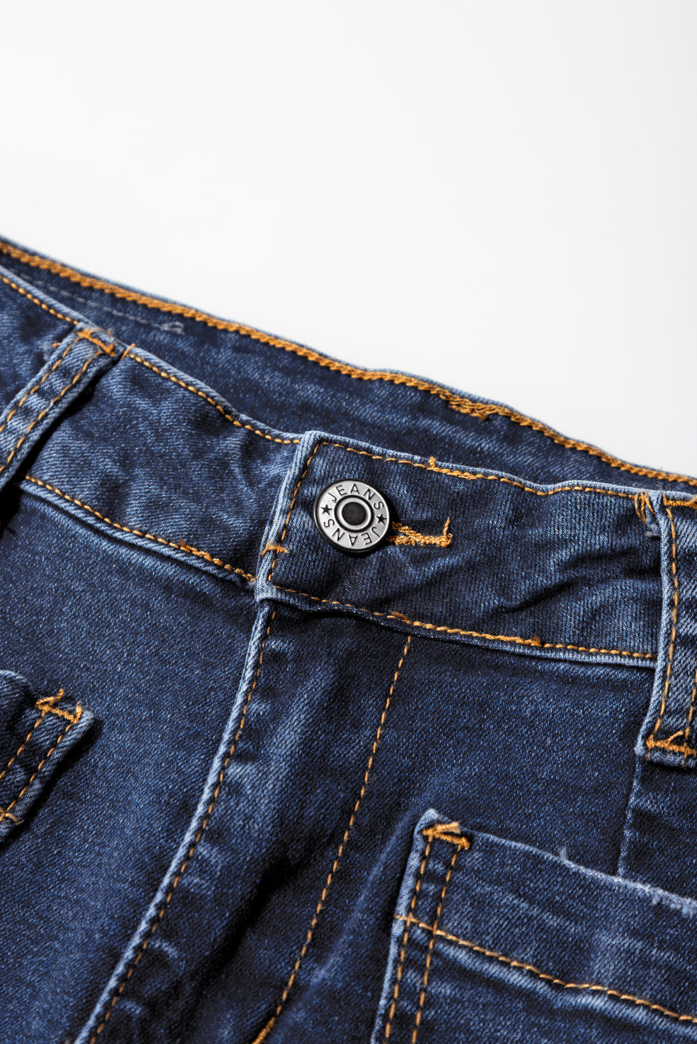 City-Cool Patch Pocket Wide-Leg Jeans
