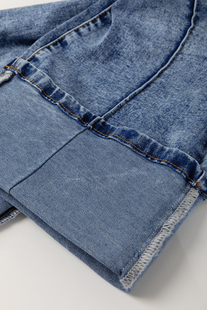 The Luxe Cuff Straight-Leg Denim