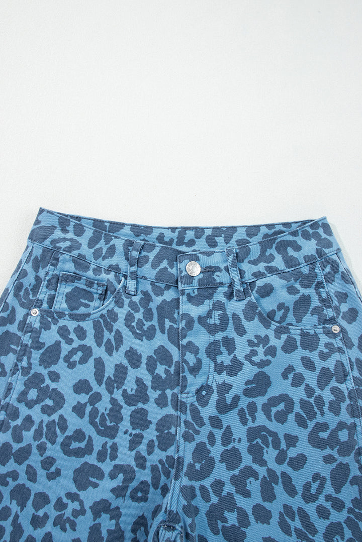 🌟 Luke & Estelle “Wild Side” Leopard Print Cropped Jeans 🌟