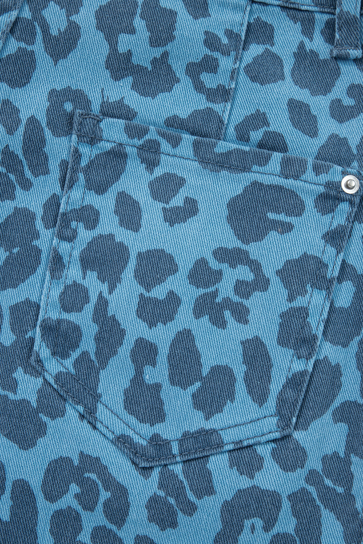 🌟 Luke & Estelle “Wild Side” Leopard Print Cropped Jeans 🌟