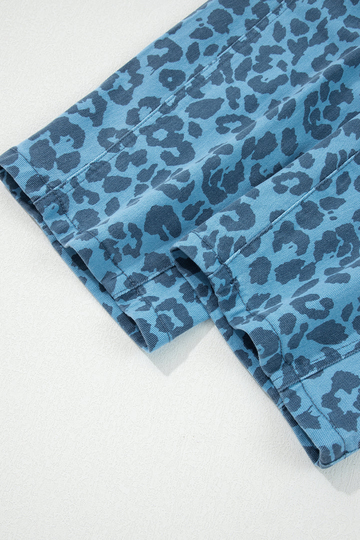 🌟 Luke & Estelle “Wild Side” Leopard Print Cropped Jeans 🌟