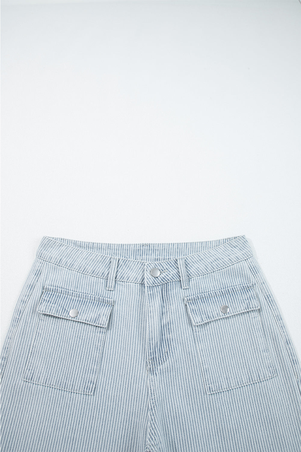 Main Street Pinstripe Wide-Leg Jeans