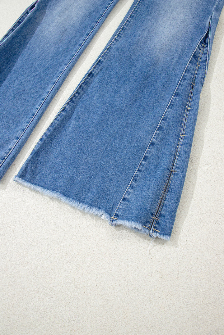 Skyline Split-Hem Flare Jeans