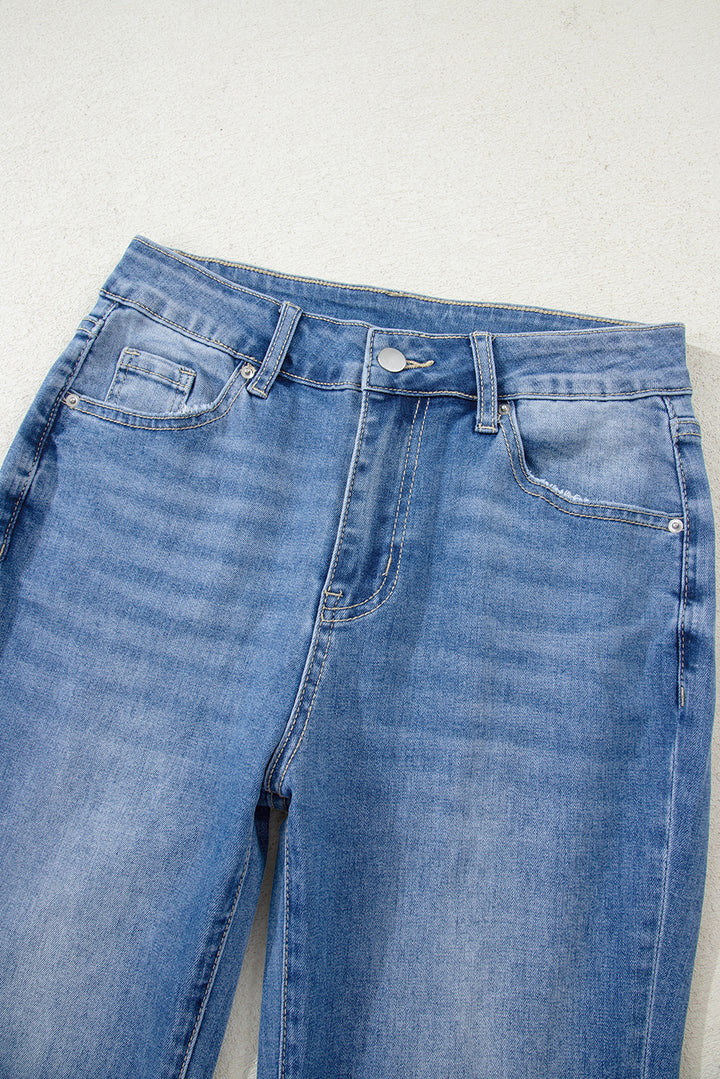 Skyline Split-Hem Flare Jeans
