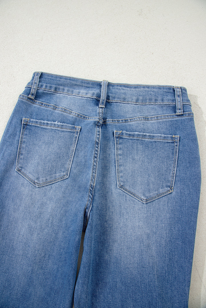 Skyline Split-Hem Flare Jeans