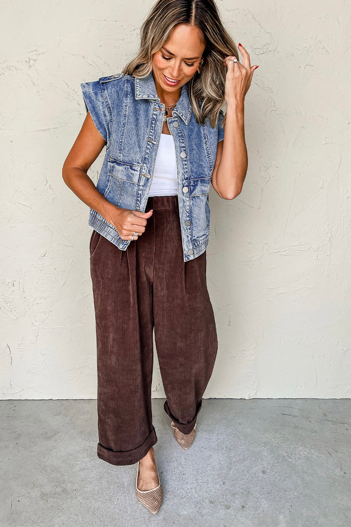 ⭐ Luke & Estelle “Denim Dream” Sleeveless Jacket – BHB Boutique EXCLUSIVE ⭐