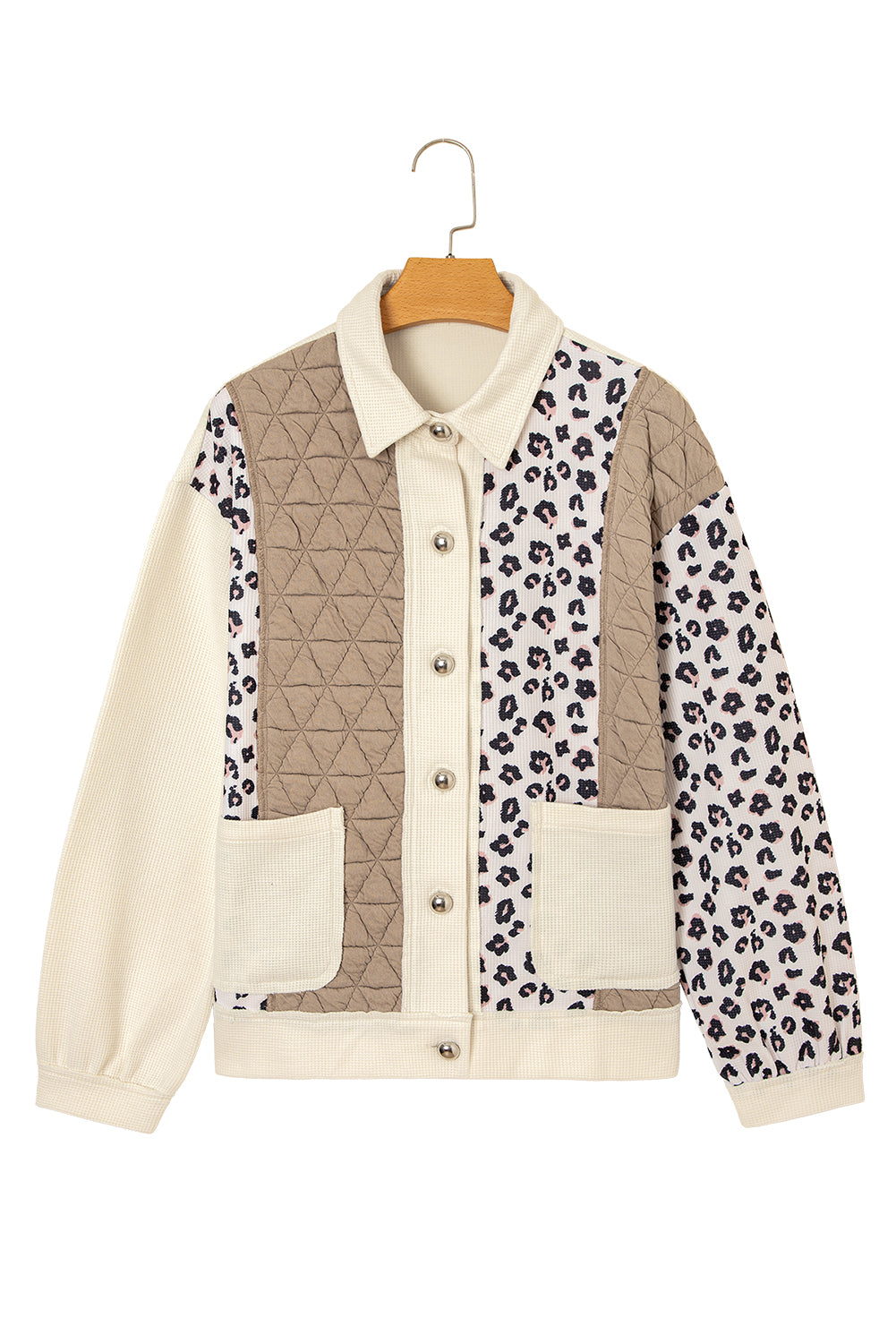 Luke & Estelle “Caffeine & Confidence” Quilted Leopard Patch Shacket – BHB Boutique Exclusive ☕🐆