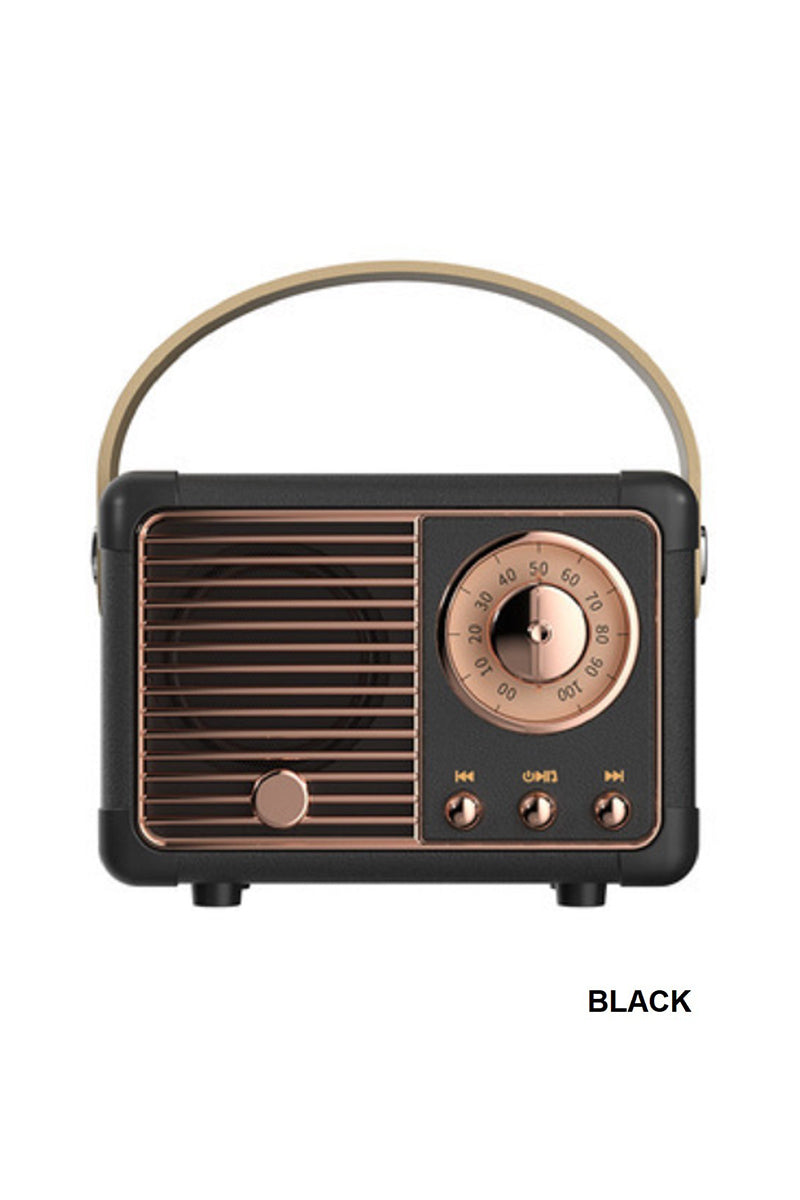 Retro Mini Bluetooth Speaker + Pocket-Size Power with Vintage Vibes