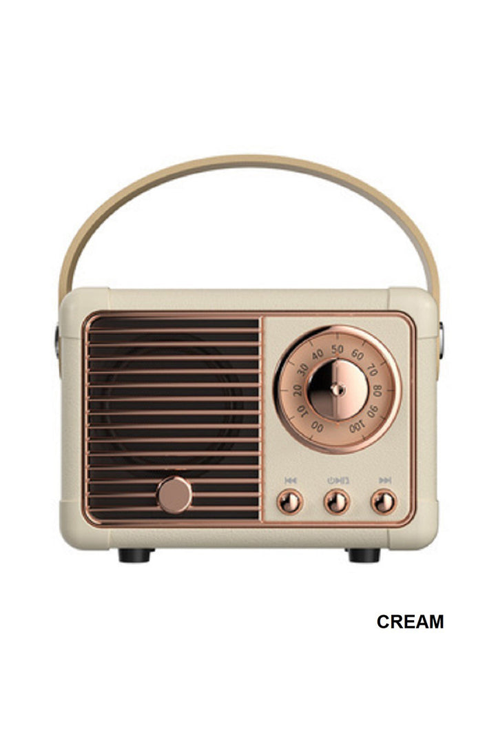 Retro Mini Bluetooth Speaker + Pocket-Size Power with Vintage Vibes