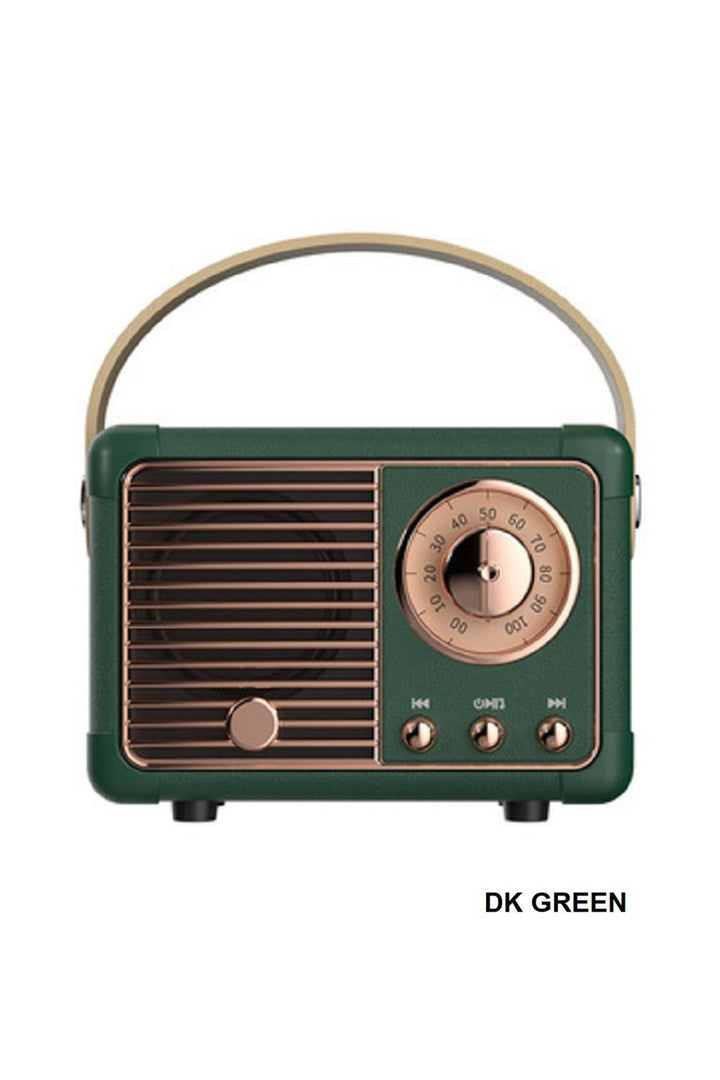 Retro Mini Bluetooth Speaker + Pocket-Size Power with Vintage Vibes