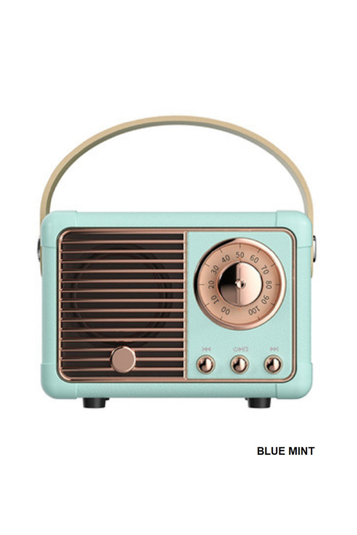 Retro Mini Bluetooth Speaker + Pocket-Size Power with Vintage Vibes
