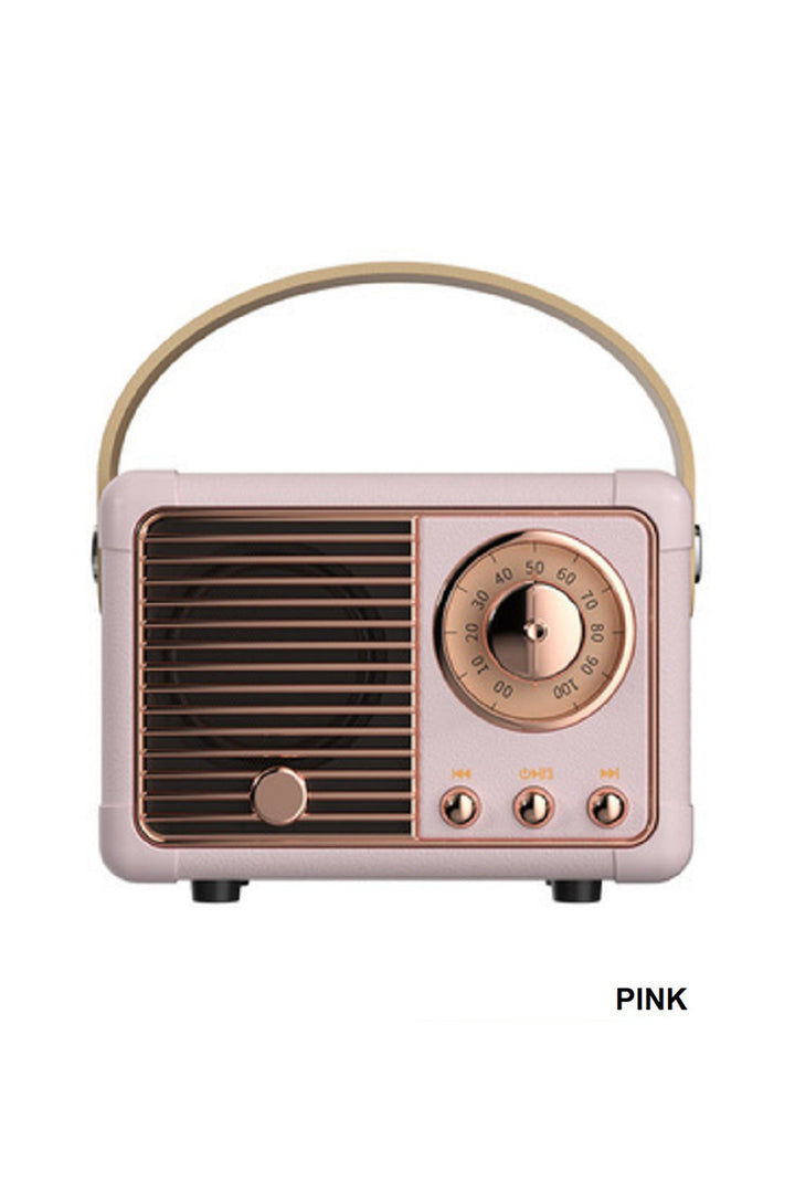 Retro Mini Bluetooth Speaker + Pocket-Size Power with Vintage Vibes