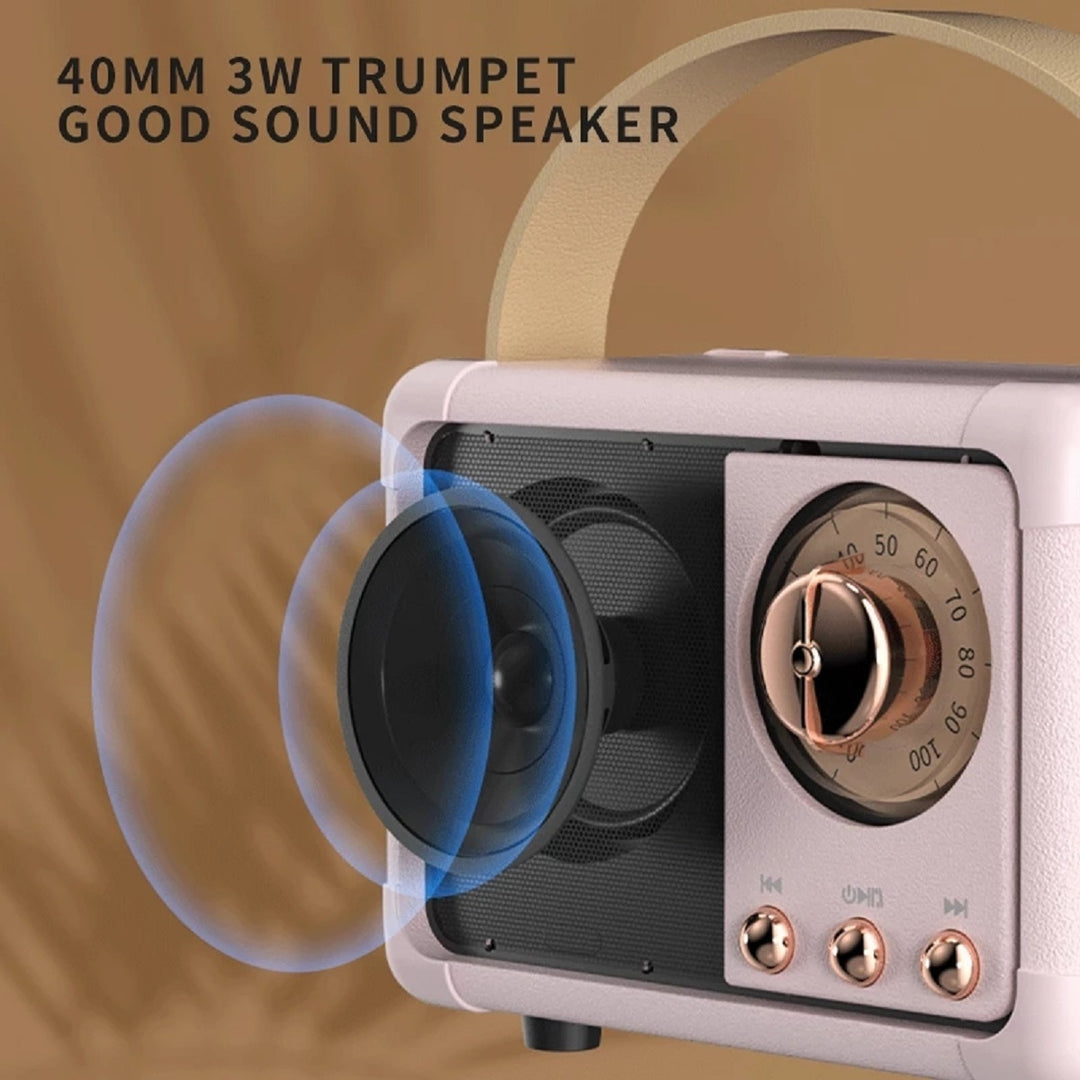 Retro Mini Bluetooth Speaker + Pocket-Size Power with Vintage Vibes